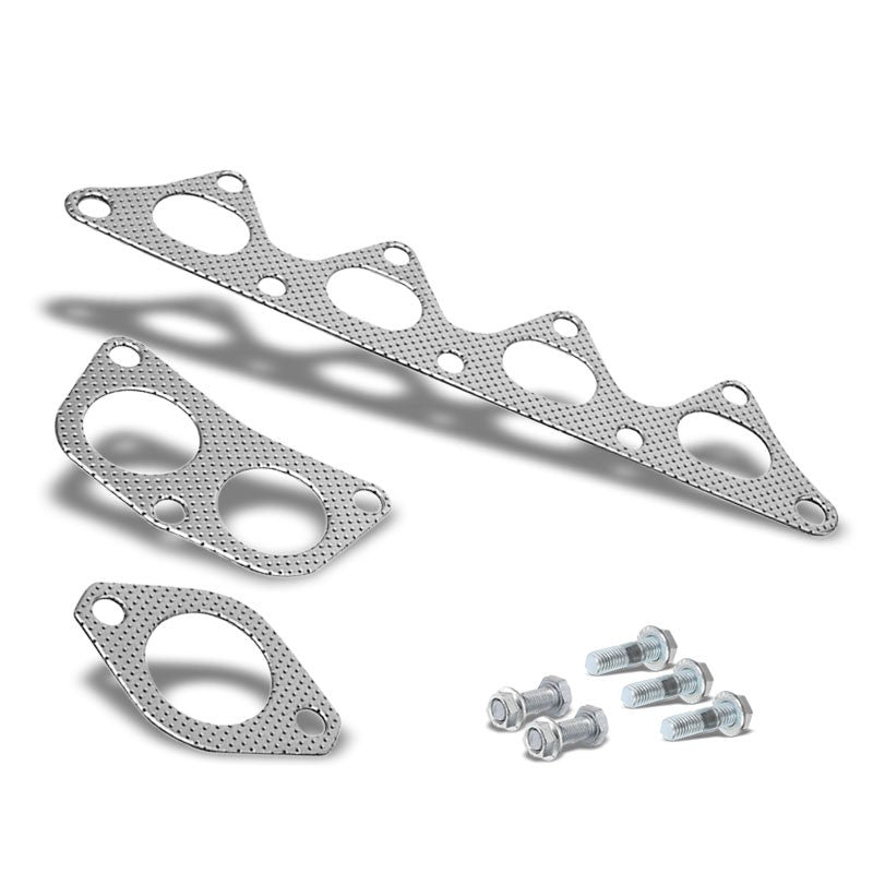 BFC Aluminum Graphite Exhaust Gasket Replacement For 02-07 Mitsubishi Lancer-Exhaust Systems-BuildFastCar-BFC-12-1088