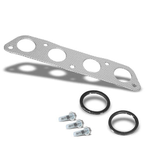 BFC Aluminum Graphite Exhaust Gasket For 00-05 Toyota MR2 Spyder W30 Base 1.8L-Exhaust Systems-BuildFastCar-BFC-12-1094