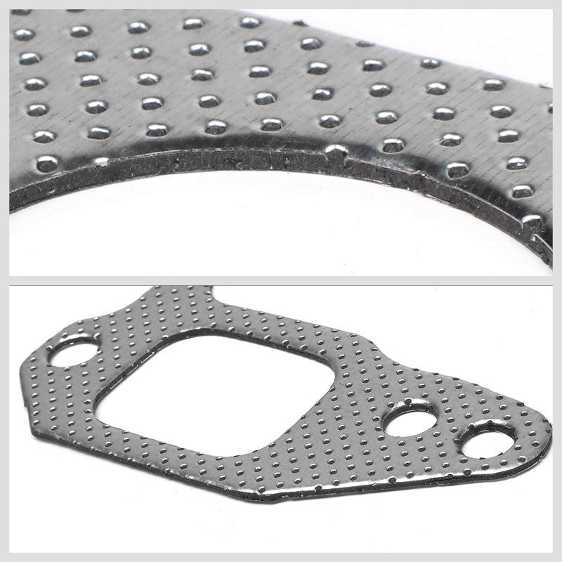 BFC Aluminum Graphite Exhaust Gasket Replacement For 04-11 Mazda RX-8 1.3L R2-Exhaust Systems-BuildFastCar-BFC-12-1095