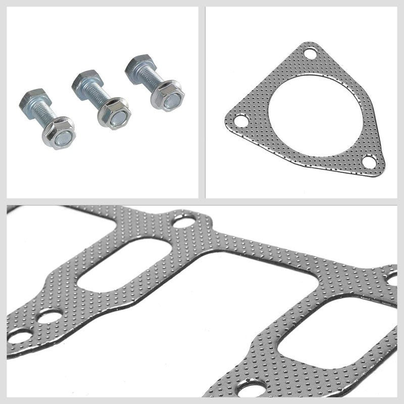 BFC Aluminum Graphite Exhaust Gasket Replacement For 04-11 Mazda RX-8 1.3L R2-Exhaust Systems-BuildFastCar-BFC-12-1095