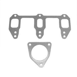 BFC Aluminum Graphite Exhaust Gasket Replacement For 04-11 Mazda RX-8 1.3L R2-Exhaust Systems-BuildFastCar-BFC-12-1095