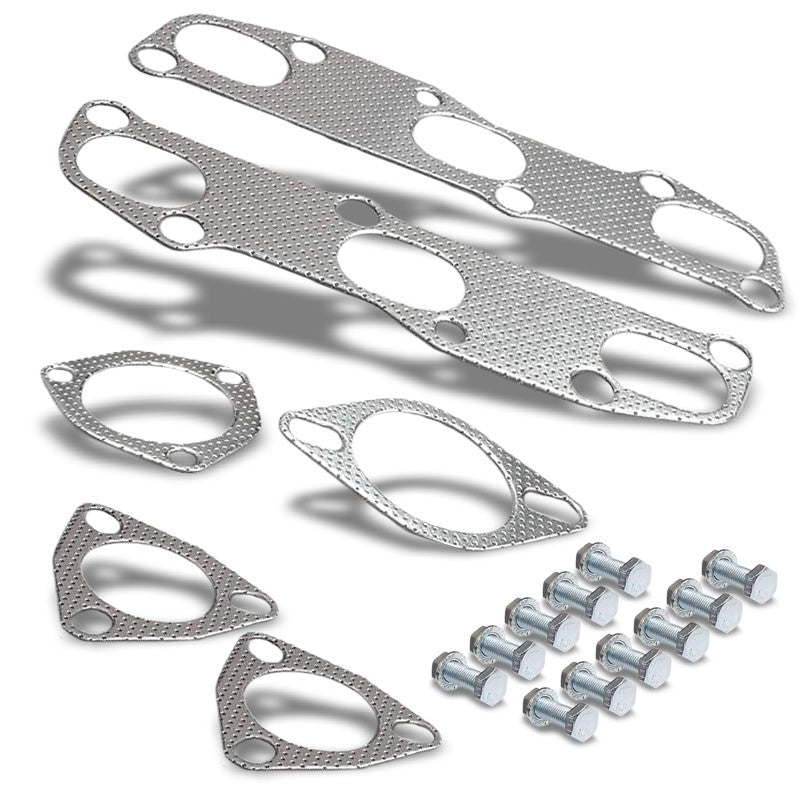 BFC Aluminum Graphite Exhaust Gasket Replacement For 02-06 Nissan Altima 3.5L-Exhaust Systems-BuildFastCar-BFC-12-1097