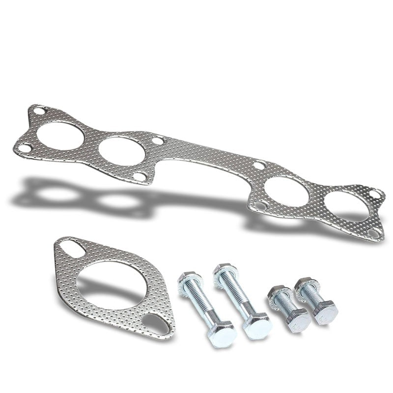 BFC Aluminum Graphite Exhaust Gasket Replacement For 90-94 Nissan D21 2.4L SOHC-Exhaust Systems-BuildFastCar-BFC-12-1098