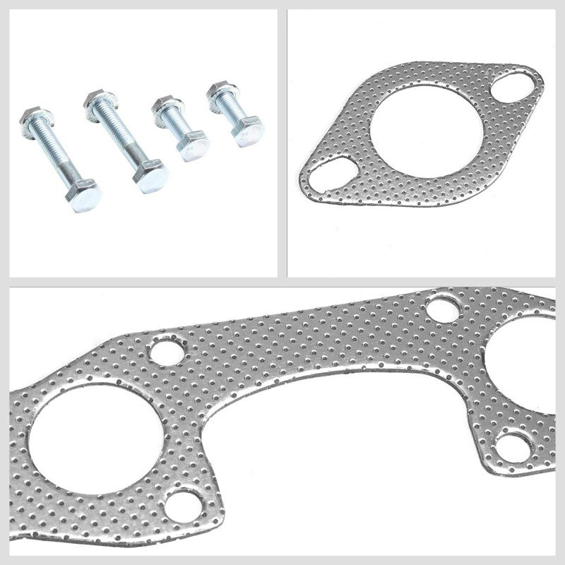 BFC Aluminum Graphite Exhaust Gasket Replacement For 90-94 Nissan D21 2.4L SOHC-Exhaust Systems-BuildFastCar-BFC-12-1098