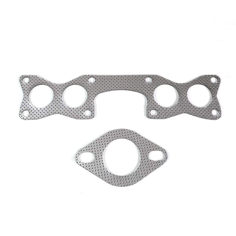 BFC Aluminum Graphite Exhaust Gasket Replacement For 90-94 Nissan D21 2.4L SOHC-Exhaust Systems-BuildFastCar-BFC-12-1098