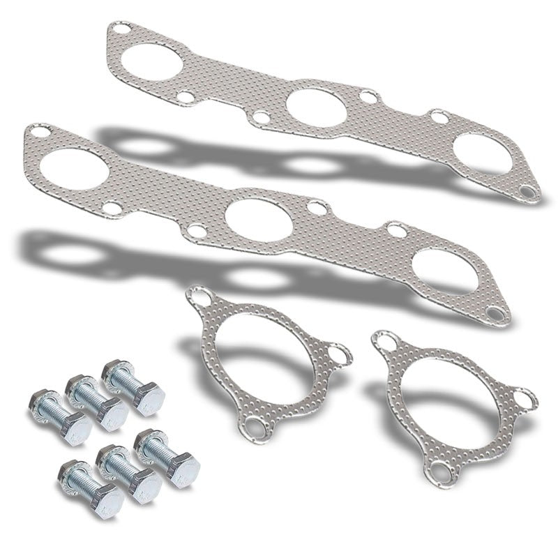 BFC Aluminum Graphite Exhaust Gasket For 99-04 Nissan Frontier 3.3L V6 SOHC-Exhaust Systems-BuildFastCar-BFC-12-1099