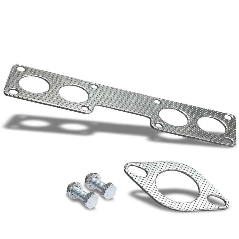 BFC Aluminum Graphite Exhaust Gasket Replacement For 89-90 Nissan 240SX S13 2.4L-Exhaust Systems-BuildFastCar-BFC-12-1103