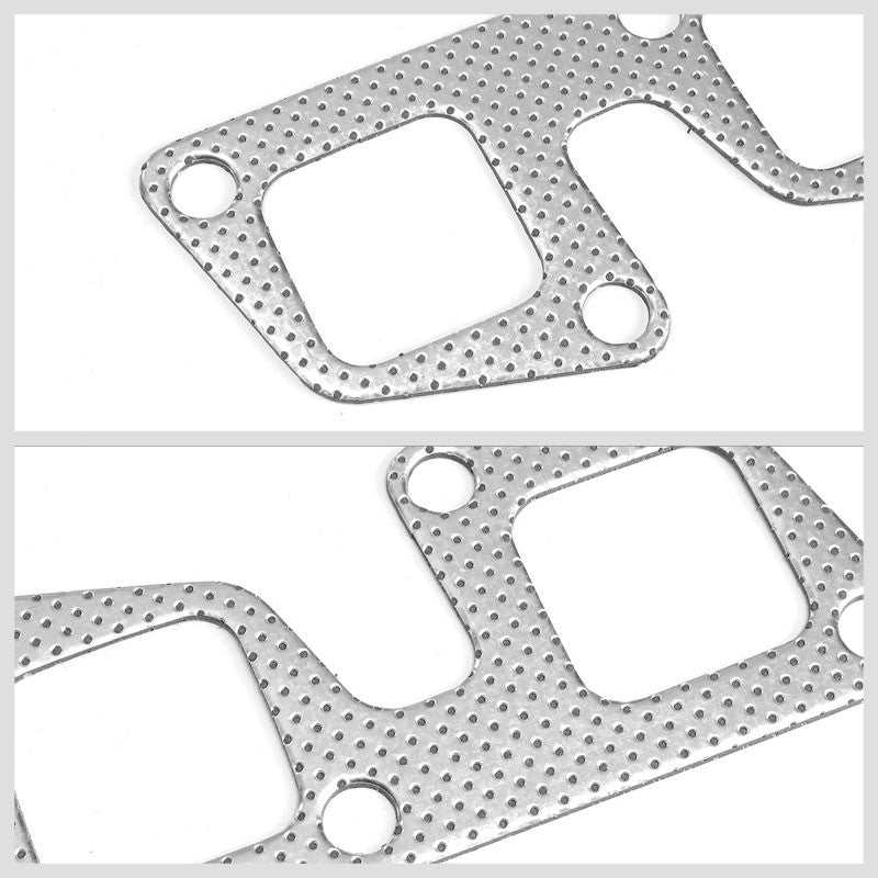 BFC Aluminum Graphite Exhaust Gasket For 91-94 Nissan 240SX S13 KA24DE 2.4L DOHC-Exhaust Systems-BuildFastCar-BFC-12-1104