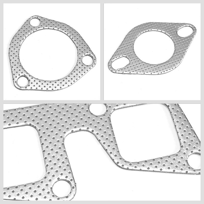 BFC Aluminum Graphite Exhaust Gasket For 91-94 Nissan 240SX S13 KA24DE 2.4L DOHC-Exhaust Systems-BuildFastCar-BFC-12-1104