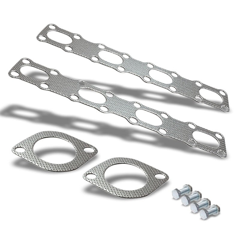 BFC Aluminum Graphite Exhaust Gasket Replacement For 05-15 Nissan Armada 5.6L V8-Exhaust Systems-BuildFastCar-BFC-12-1106