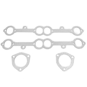 BFC Aluminum Graphite Exhaust Gasket For 84-91 Chevrolet Small Block Engine-Exhaust Systems-BuildFastCar-BFC-12-1108