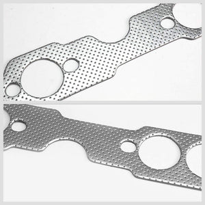 BFC Aluminum Graphite Exhaust Gasket Replacement For 55-57 Chevrolet Bel Air V8-Exhaust Systems-BuildFastCar-BFC-12-1112
