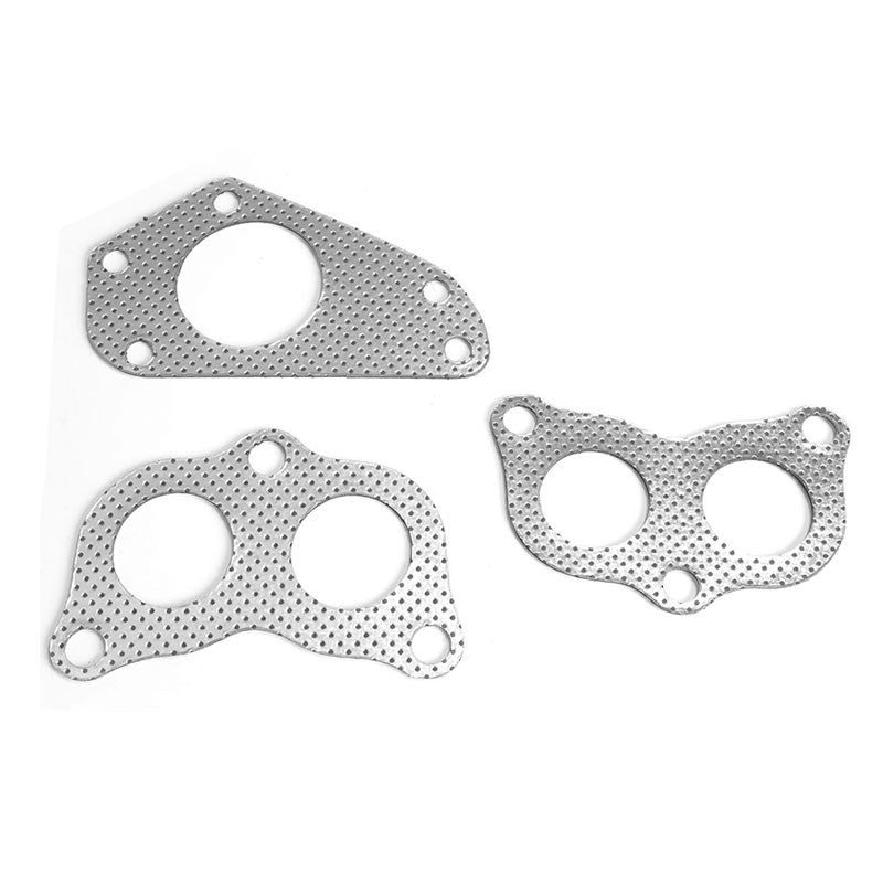 BFC Aluminum Graphite Exhaust Gasket For 02-07 Subaru Impreza WRX 2.0L/2.5L-Exhaust Systems-BuildFastCar-BFC-12-1119