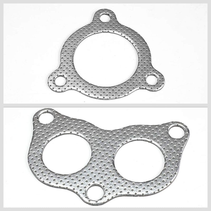BFC Aluminum Graphite Exhaust Gasket For 02-07 Subaru Impreza WRX 2.0L/2.5L H4-Exhaust Systems-BuildFastCar-BFC-12-1120