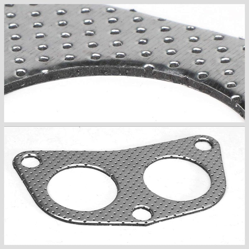BFC Aluminum Graphite Exhaust Gasket For 93-97 Toyota Corolla 1.6L/1.8L DOHC-Exhaust Systems-BuildFastCar-BFC-12-1125