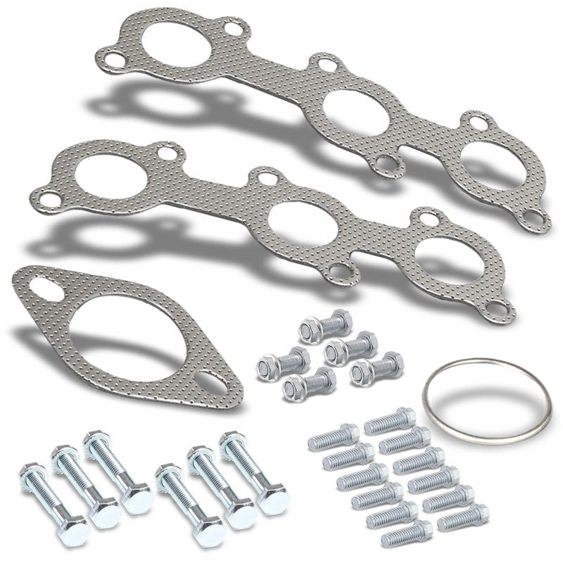 BFC Aluminum Graphite Exhaust Gasket Replacement For 95-04 Toyota Tacoma 3.4L V6-Exhaust Systems-BuildFastCar-BFC-12-1126