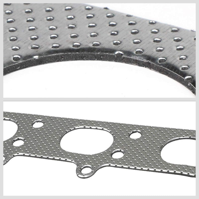 BFC Aluminum Graphite Exhaust Gasket Replacement For 93-97 Volvo 850 2.4L DOHC-Exhaust Systems-BuildFastCar-BFC-12-1127