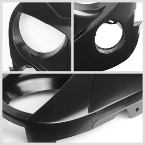 Black Satin Angry Bird/Diamond Mesh Style Front Grille For 07-17 Wrangler JK V8-Exterior-BuildFastCar