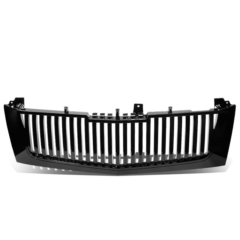 Black Vertical Style Replacement Front Grille For 02-06 Escalade/EXT/ESV Base V8-Exterior-BuildFastCar