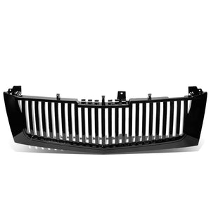 Black Vertical Style Replacement Front Grille For 02-06 Escalade/EXT/ESV Base V8-Exterior-BuildFastCar