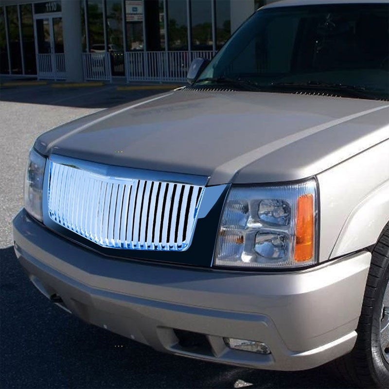 Chrome Vertical Style Replacement Front Grille For 02-06 Escalade/EXT/ESV Base-Exterior-BuildFastCar