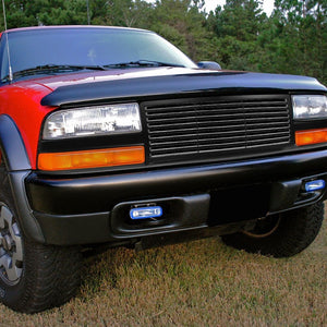Black Vent Style Replacement Front Grille For Chevrolet 98-04 Blazer 4.3L V6-Exterior-BuildFastCar