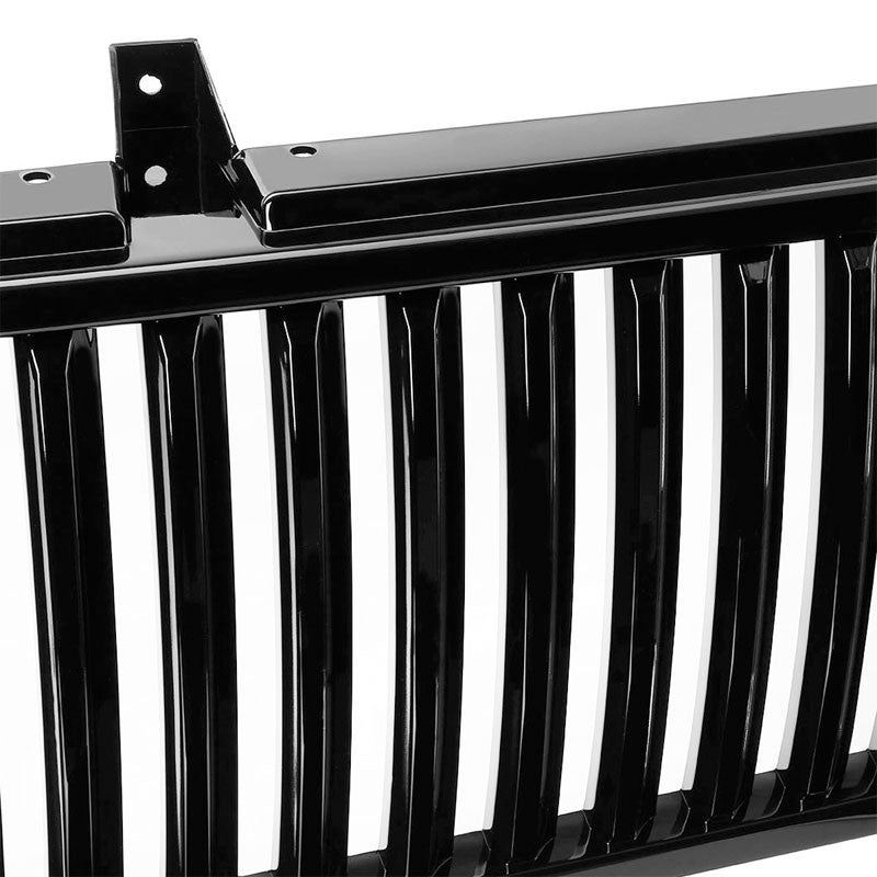 Black Vertical Style Replacement Front Grille For 00-06 Suburban 1500/2500 V8-Exterior-BuildFastCar
