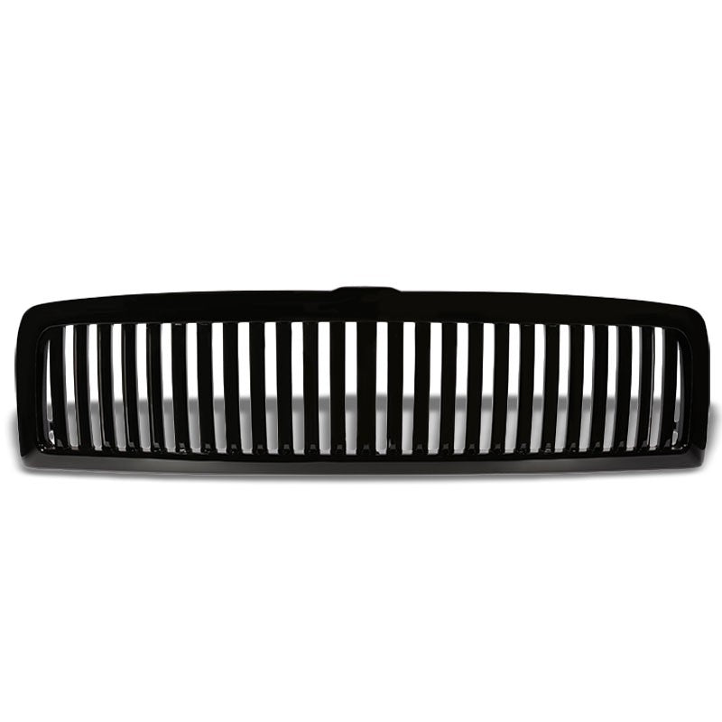 Black Vertical Style Front Grille For Dodge 95-01 Ram 1500 3.9L/5.2L/5.9L/8.0L-Exterior-BuildFastCar