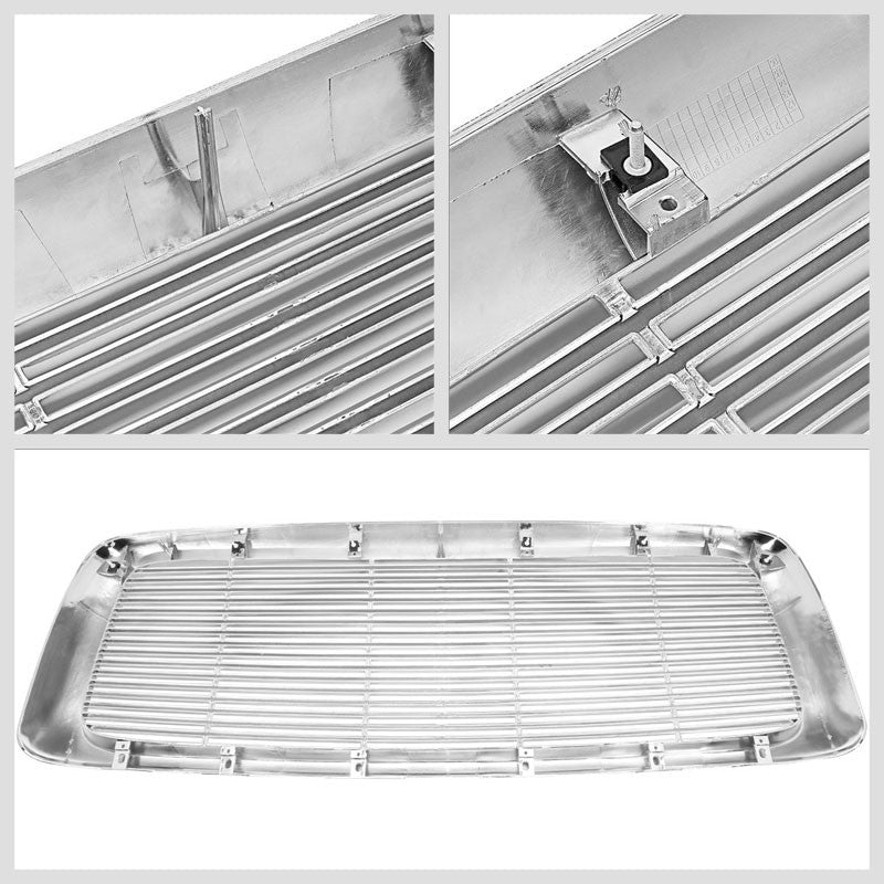 Chrome Vent Style Replacement Grille For Dodge 02-05 Ram 1500/2500/3500 V8/V10-Exterior-BuildFastCar