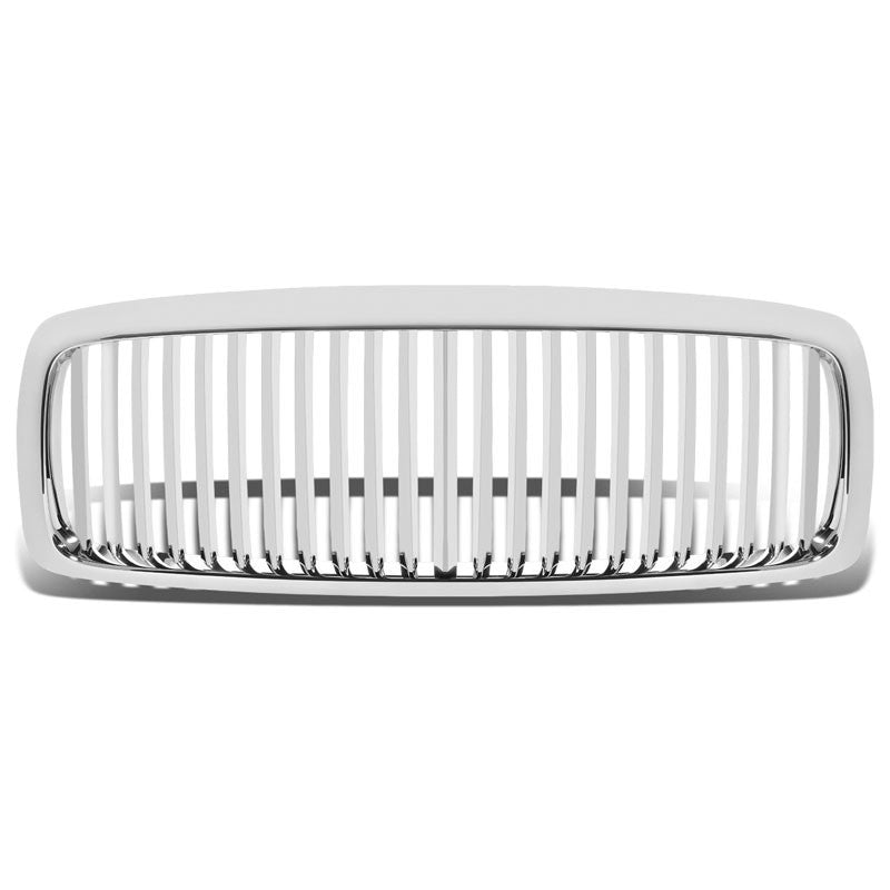 Chrome Vertical Style Replacement Grille For 02-05 Ram 1500/2500/3500 V8/V10-Exterior-BuildFastCar