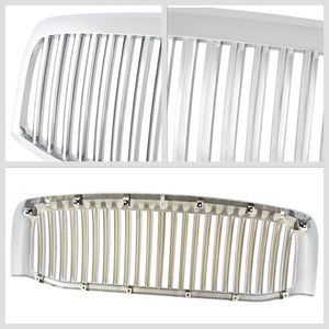 Chrome Vertical Style Replacement Front Grille For 06-08 Ram 1500/2500 V6/V8-Exterior-BuildFastCar