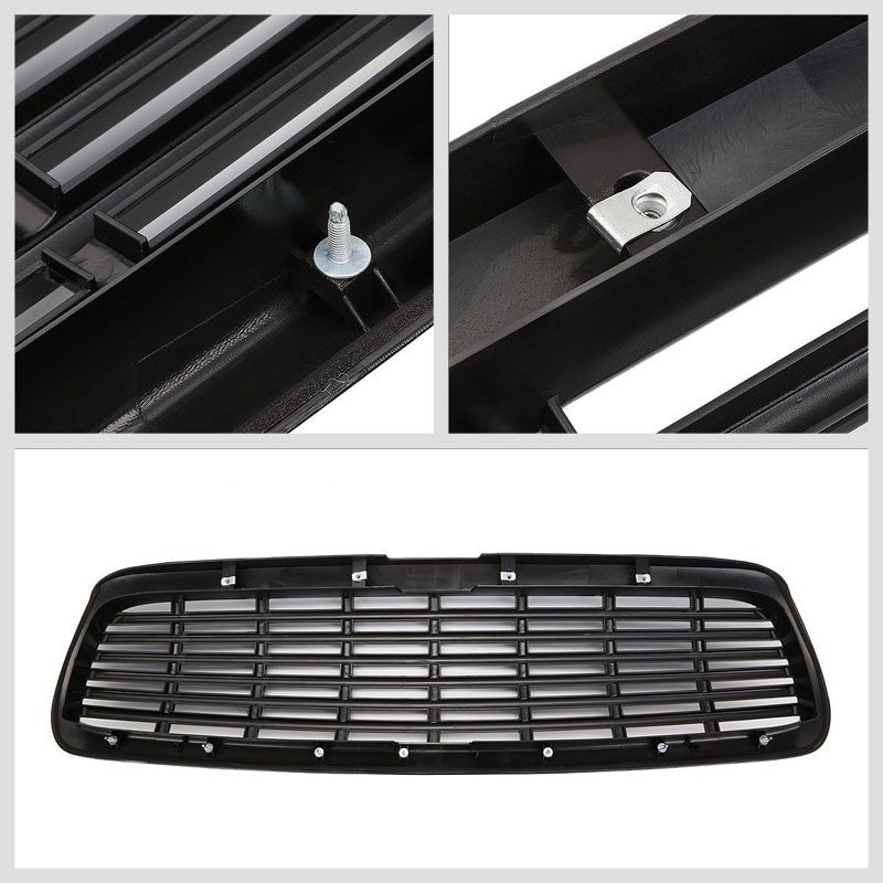 Black Vent Style Replacement Front Grille For Dodge 97-04 Dakota DN L4/V6/V8-Exterior-BuildFastCar