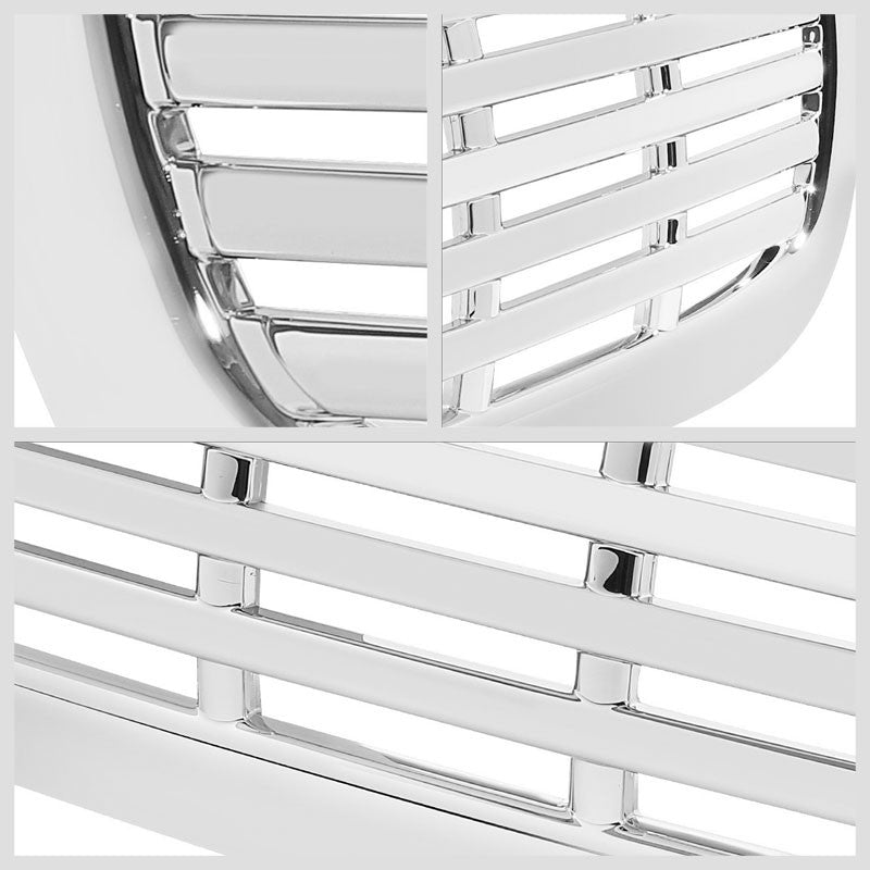 Chrome Vent Style Replacement Front Grille For Dodge 97-04 Dakota DN L4/V6/V8-Exterior-BuildFastCar