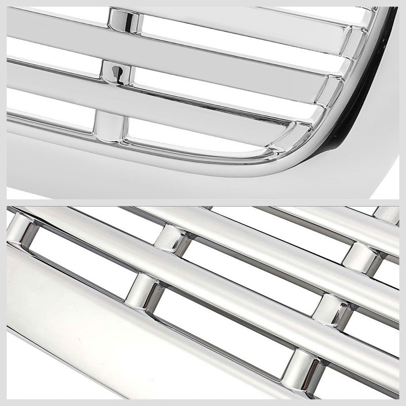 Chrome Vent Style Replacement Front Grille For Dodge 97-04 Dakota DN L4/V6/V8-Exterior-BuildFastCar