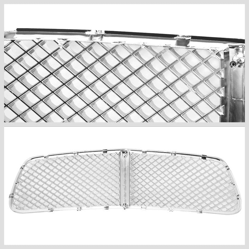 Chrome Diamond Mesh Style Replacement Grille For 11-14 Charger LX Sedan V6/V8-Grilles-BuildFastCar