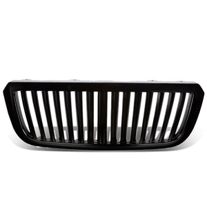 Black Vertical Style Replacement Grille For Ford 04-05 Ranger 2.3L/3.0L/4.0L-Exterior-BuildFastCar