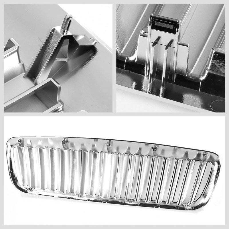 Chrome Vertical Style Front Grille For Ford 98-11 Crown Victoria 4.6L V8 Sedan-Exterior-BuildFastCar