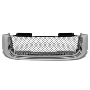 Chrome Diamond Mesh Style Replacement Front Grille For GMC 02-09 Envoy/XL/XUV-Exterior-BuildFastCar