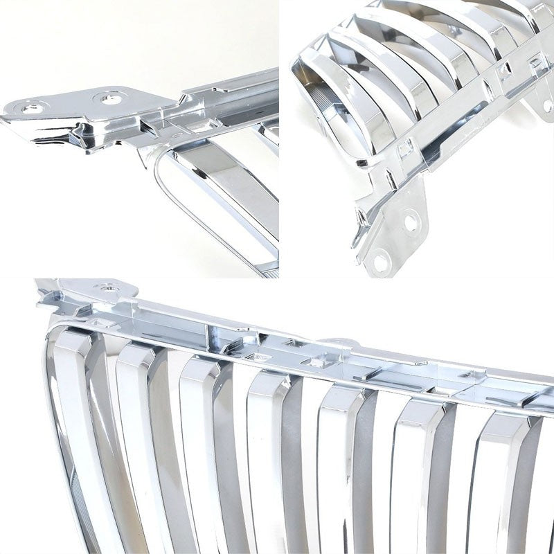 Chrome Vertical Style Front Replacement Grille For Lexus 06-08 IS250/IS350 XE20-Exterior-BuildFastCar