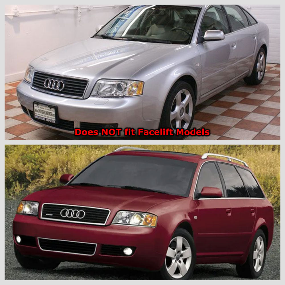 Black Vent Style Replacement Grille For Audi 98-01 A6 C5 Typ 4B Base/Quattro Wagon