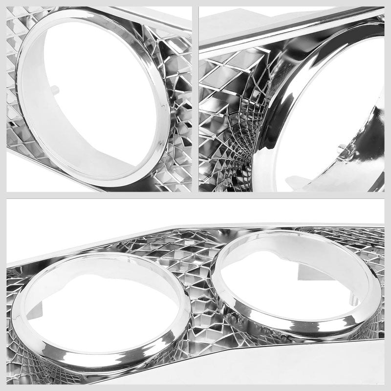 Chrome Shelby GT Style Replacement Front Grille For 05-09 Mustang GT 4.6L SOHC-Grilles-BuildFastCar