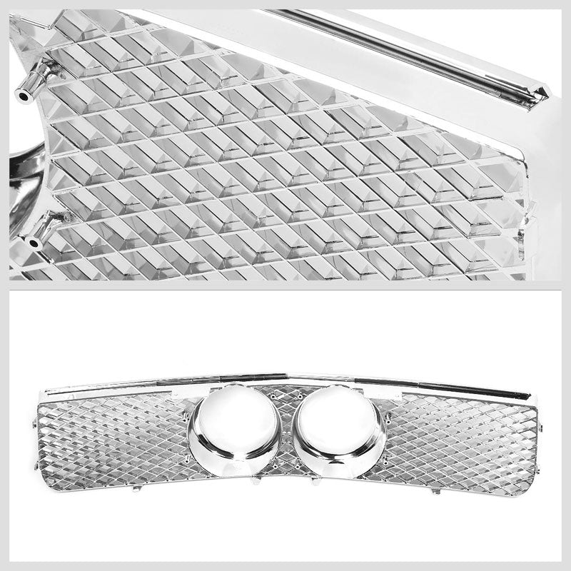 Chrome Shelby GT Style Replacement Front Grille For 05-09 Mustang GT 4.6L SOHC-Grilles-BuildFastCar