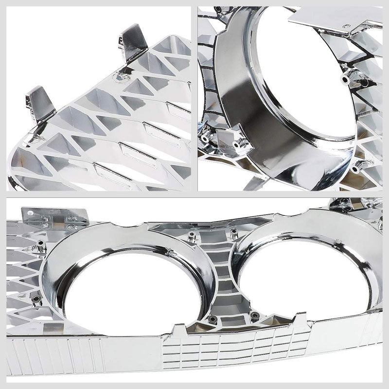 Black Honeycomb Mesh Style Replacement Front Grille For 05-09 Ford Mustang V8-Grilles-BuildFastCar