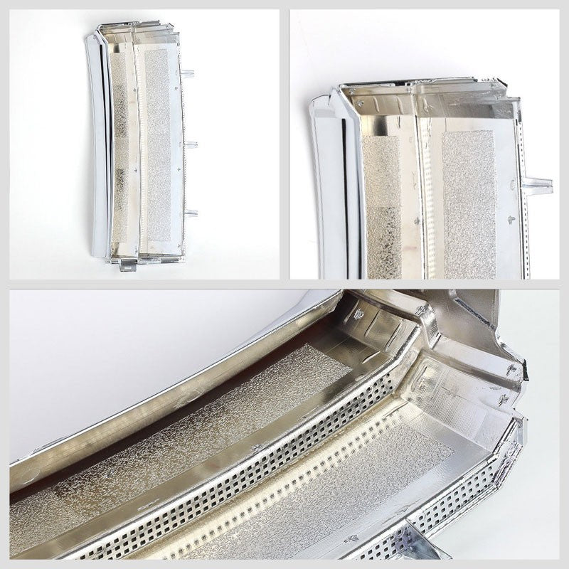 Chrome Body/Black Mesh OE Style Side Vent Grille For 03-12 Range Rover V8 DOHC-Exterior-BuildFastCar