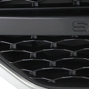 Chrome/Black Honeycomb Mesh Side Vent Grille For 10-12 Ranger Rover 5.0L DOHC-Exterior-BuildFastCar