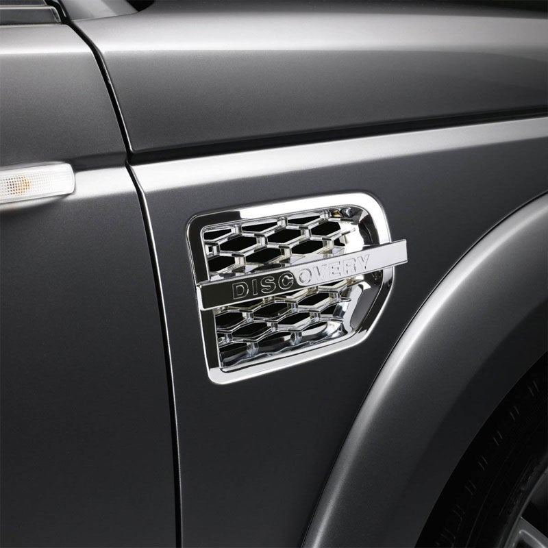 Chrome Honeycomb Mesh Style Side Vent Grille For 05-09 Land Rover LR3 L319 V8-Exterior-BuildFastCar