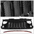 Black Angry Bird/Diamond Mesh Style Front Grille For 07-15 Jeep Wrangler JK V6-Exterior-BuildFastCar