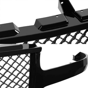 Black Honeycomb Mesh Style Front Grille For Chevrolet 99-02 Silverado 1500/2500-Exterior-BuildFastCar