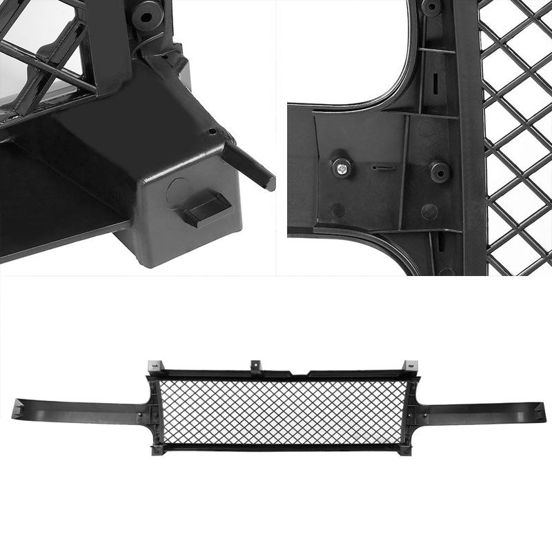 Black Honeycomb Mesh Style Front Grille For Chevrolet 99-02 Silverado 1500/2500-Exterior-BuildFastCar