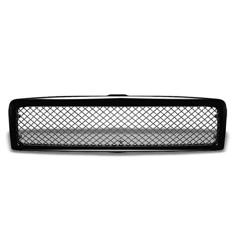 Black Diamond Mesh Style Replacement Front Grille For 94-02 Ram 1500/2500/3500-Exterior-BuildFastCar